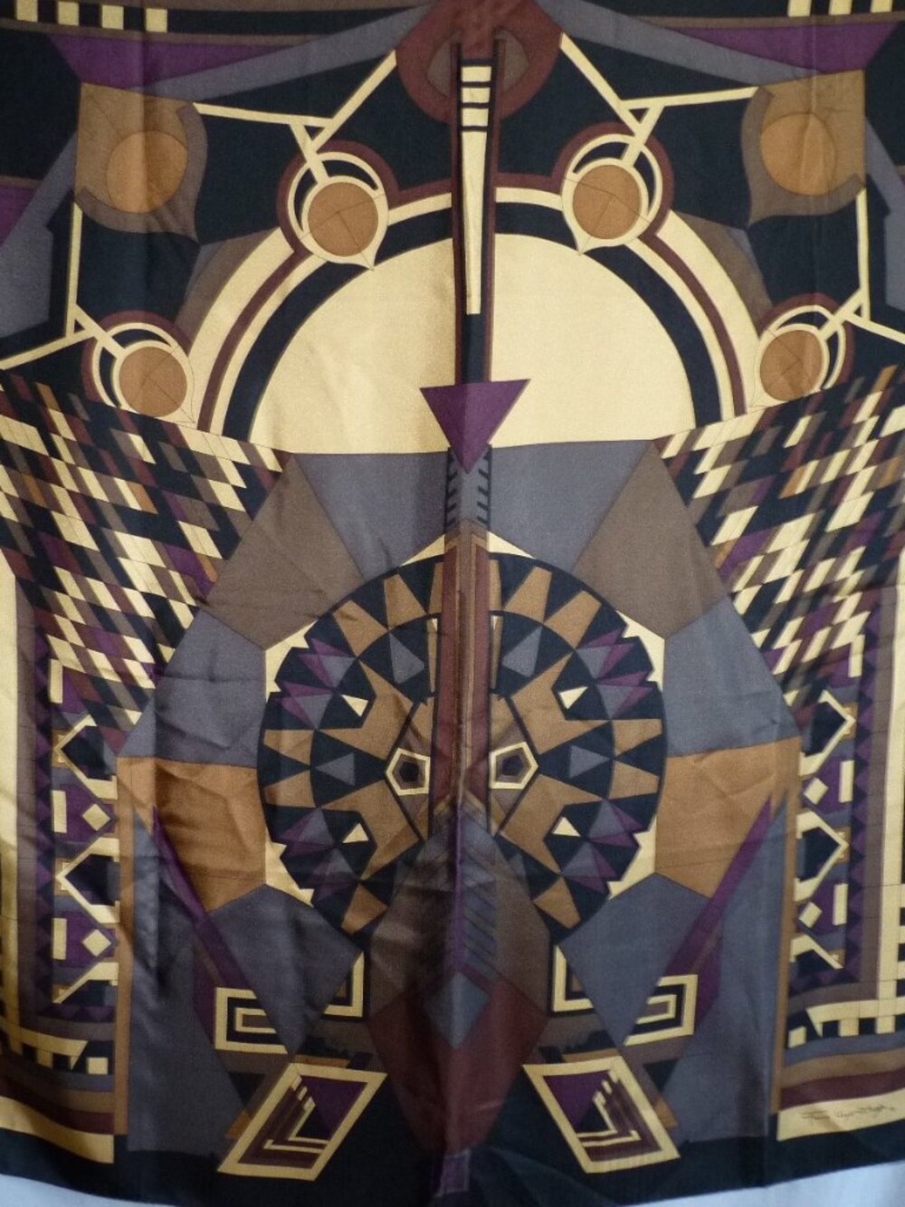 Frank Lloyd Wright Silk MoMA Scarf 34x34"